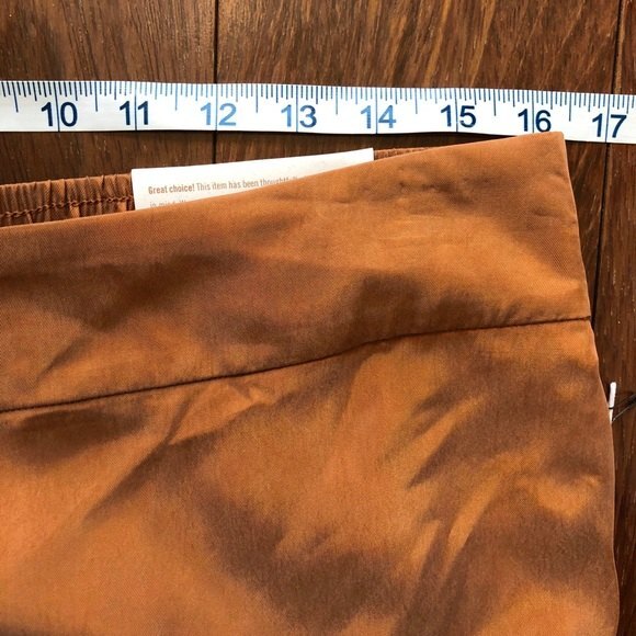 Soft Surroundings Pants Womens Medium Orange Copper Via Serravale High Waist NWT - Picture 7 of 12